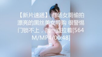 【新片速遞】 商场女厕偷拍漂亮的黑丝美女导购 很警惕门锁不上，就一直拉着[564M/MP4/00:48]