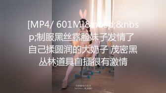 [MP4/ 601M]&nbsp;&nbsp;制服黑丝露脸妹子发情了 自己揉圆润的大奶子 茂密黑丛林道具自插很有激情