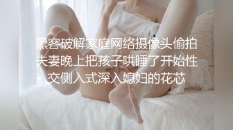 黑客破解家庭网络摄像头偷拍夫妻晚上把孩子哄睡了开始性交侧入式深入媳妇的花芯