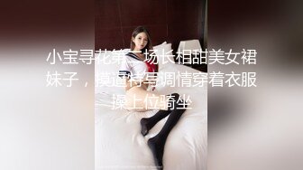 小宝寻花第二场长相甜美女裙妹子，摸逼特写调情穿着衣服操上位骑坐