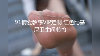 91情爱教练VIP定制 红色比基尼卫生间啪啪